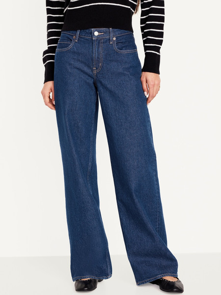Mid-Rise Wide-Leg Jeans | Old Navy (US)