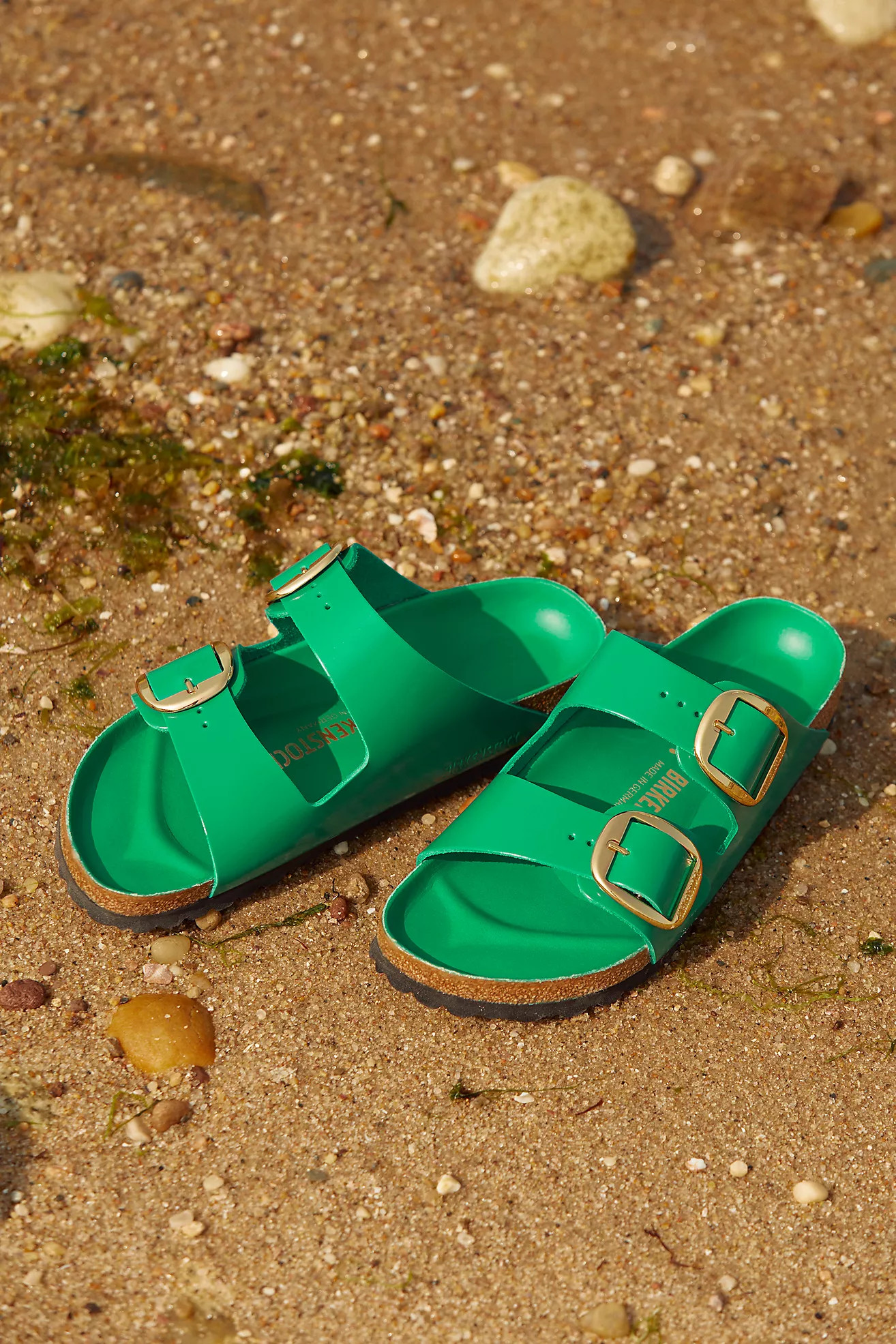 Birkenstock Big Buckle Arizona Patent Leather Sandals | Anthropologie (US)