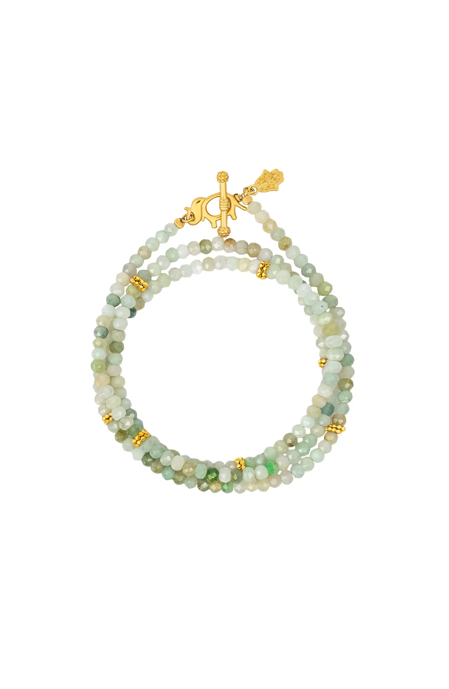 Manifest Abundance Jade Elephant Wrap Bracelet | Nordstrom