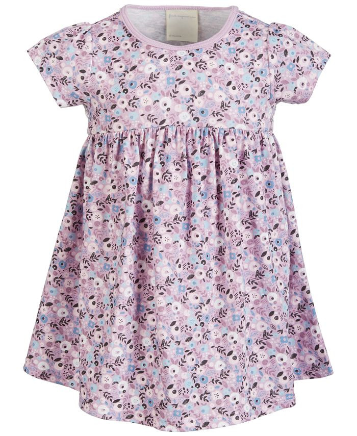 Baby Girls Ditsy Floral Cotton Dress, Created for Macy's | Macys (US)