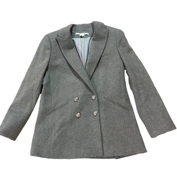 Veronica Beard Oria Dickey Jacket Sz 10 Wool/Cashmere Gray | Poshmark