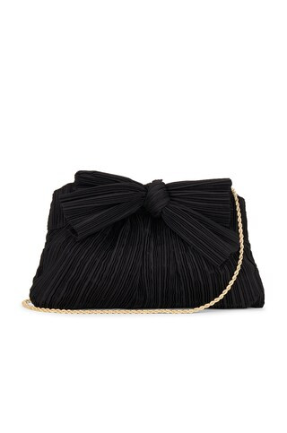 Loeffler Randall Rayne Crossbody Clutch in Black Taffeta from Revolve.com | Revolve Clothing (Global)