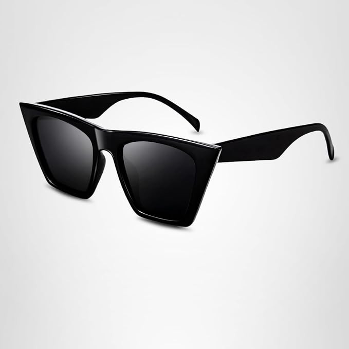 FEISEDY Vintage Square Cat Eye Sunglasses Women Trendy Cateye Sunglasses B2473 | Amazon (US)