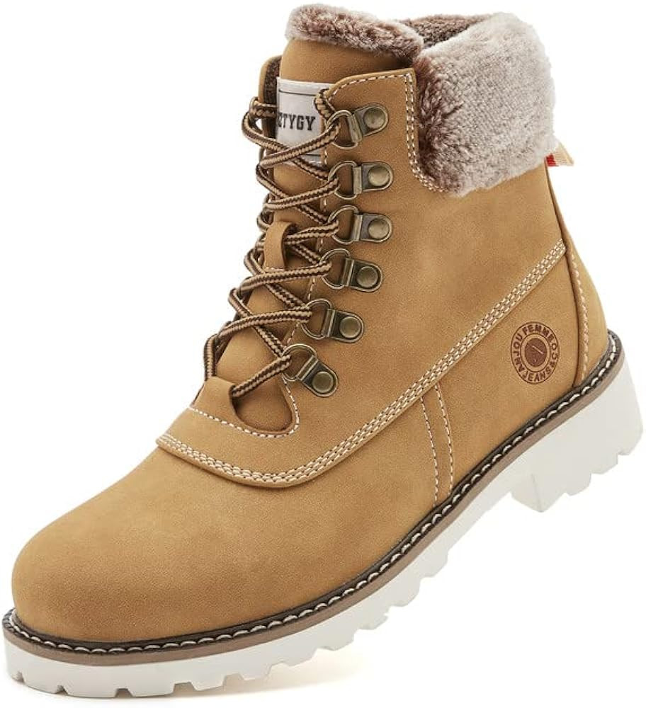 COTTIMO Waterproof Hiking Boots for Women - Casual Ankle Boots Non Slip Booties | Amazon (US)