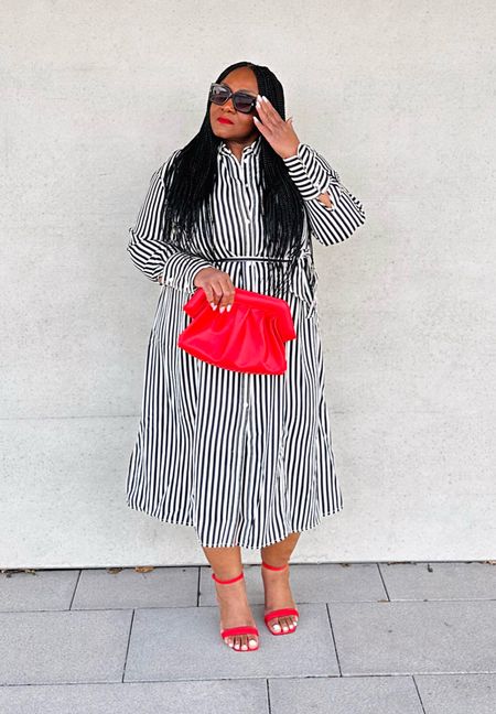 Striped dress
•


#LTKplussize #LTKworkwear #LTKmidsize