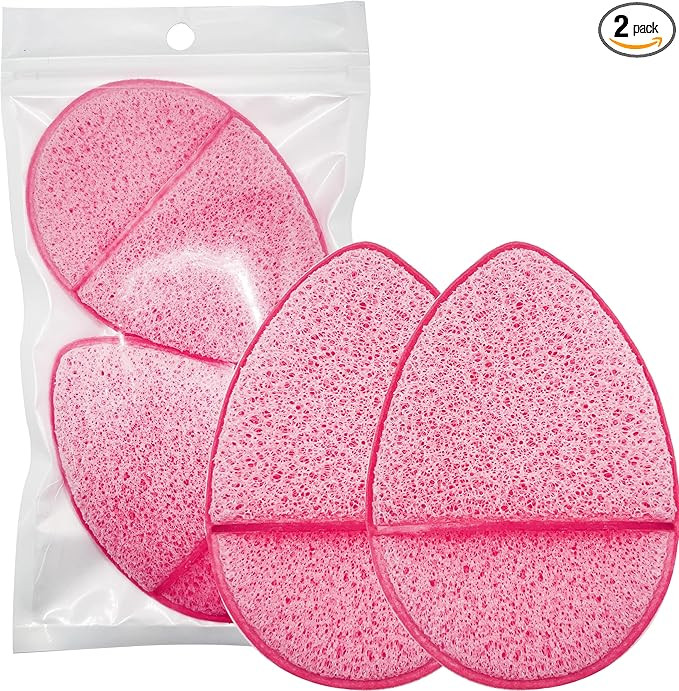 2 Pack Facial Sponge for Daily Deep Cleansing and Exfoliating, Facial Sponges for Washing Face, R... | Amazon (US)