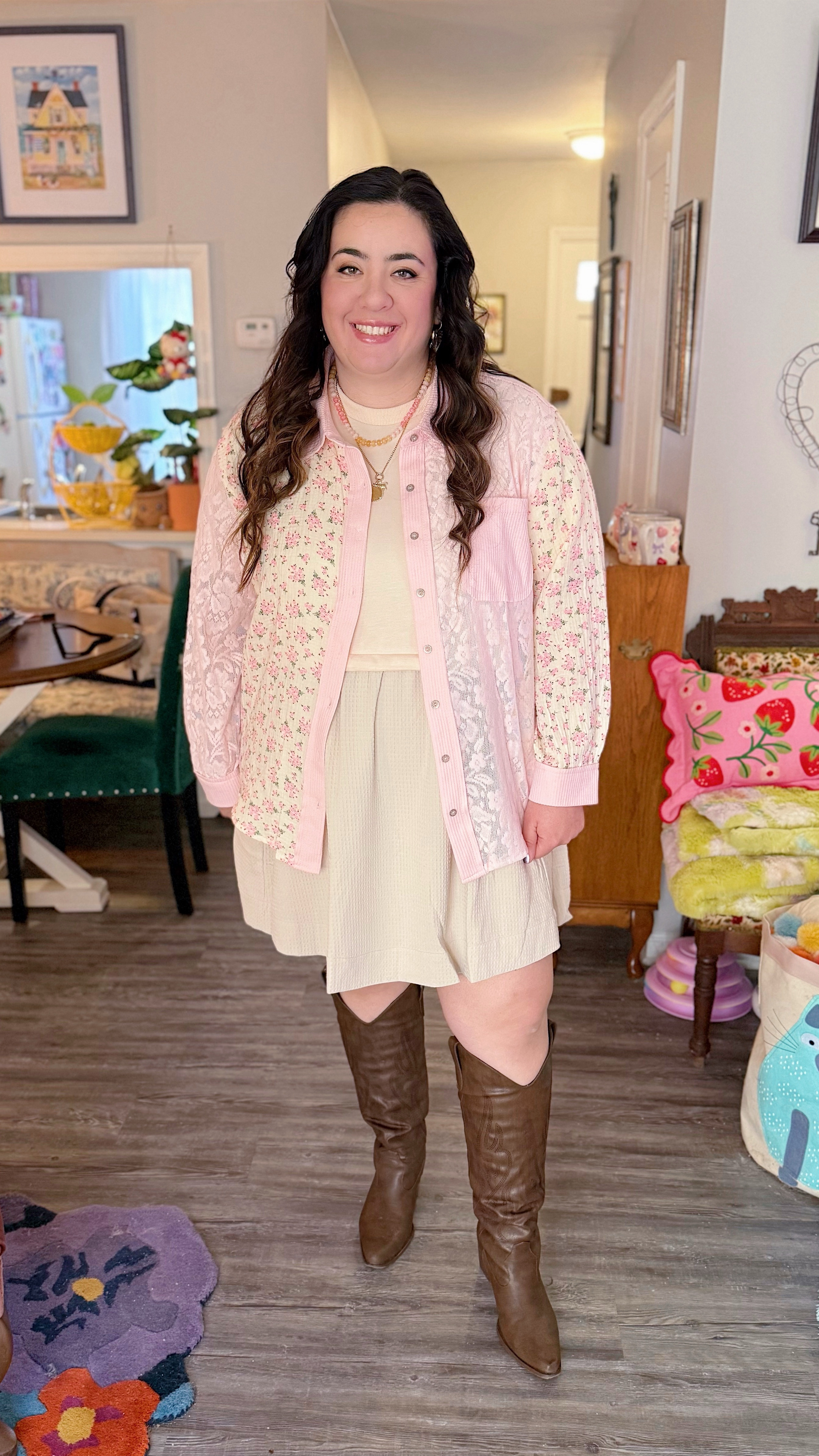 Today I’m sharing some new arrivals from @nellie_mae boutique! This woman-owned and operated store has so many cute and unique pieces. I picked some of my favorites like this tunic dress, mixed print button-down, and oversized tunic top – and they have so much more on their site, from loungewear, to shoes, to seasonal and holiday collections! If you’re looking for some fun, trendy, and unique pieces, @nellie_mae boutique has got you covered! #shopnelliemae #ad 

#LTKFindsUnder100 #LTKMidsize #LTKFindsUnder50