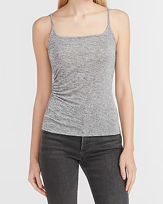 Metallic Ruched Side Cami | Express