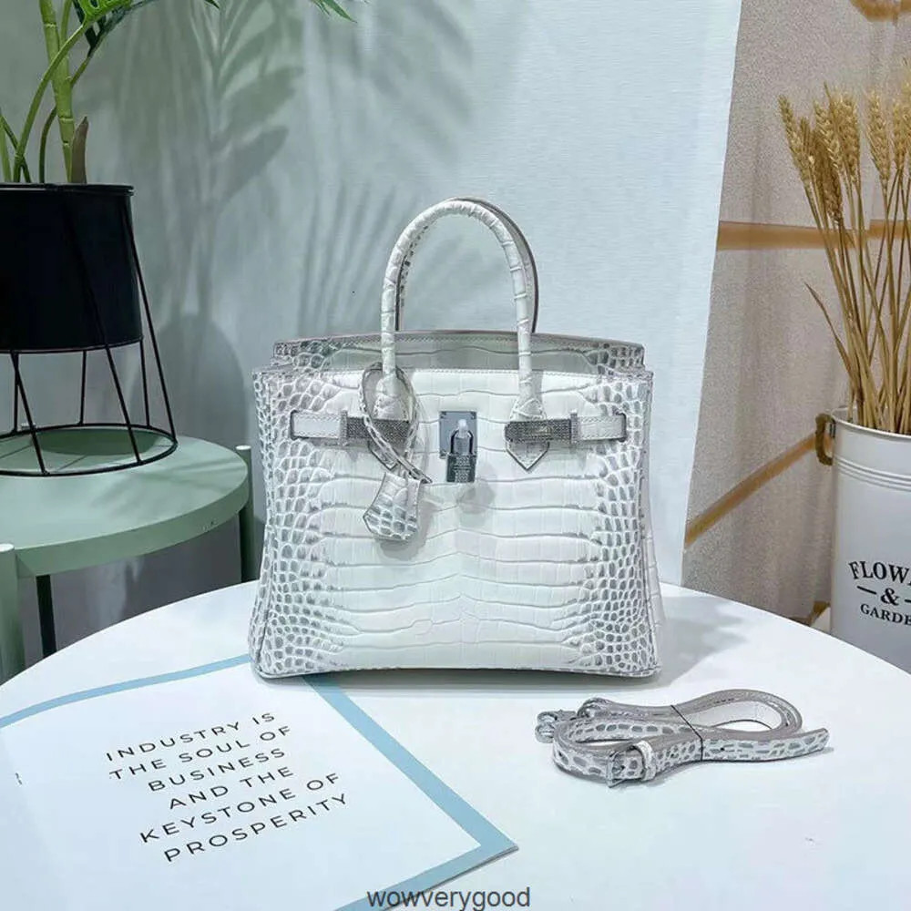 Designer Bags Luxury Fashion Totes New Crocodile Print Cowhide White Womens Bag Portable Single S... | DHGate