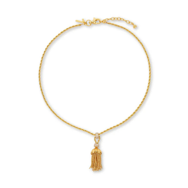 GOLD CHATEAU ROPE TASSEL NECKLACE | LELE SADOUGHI