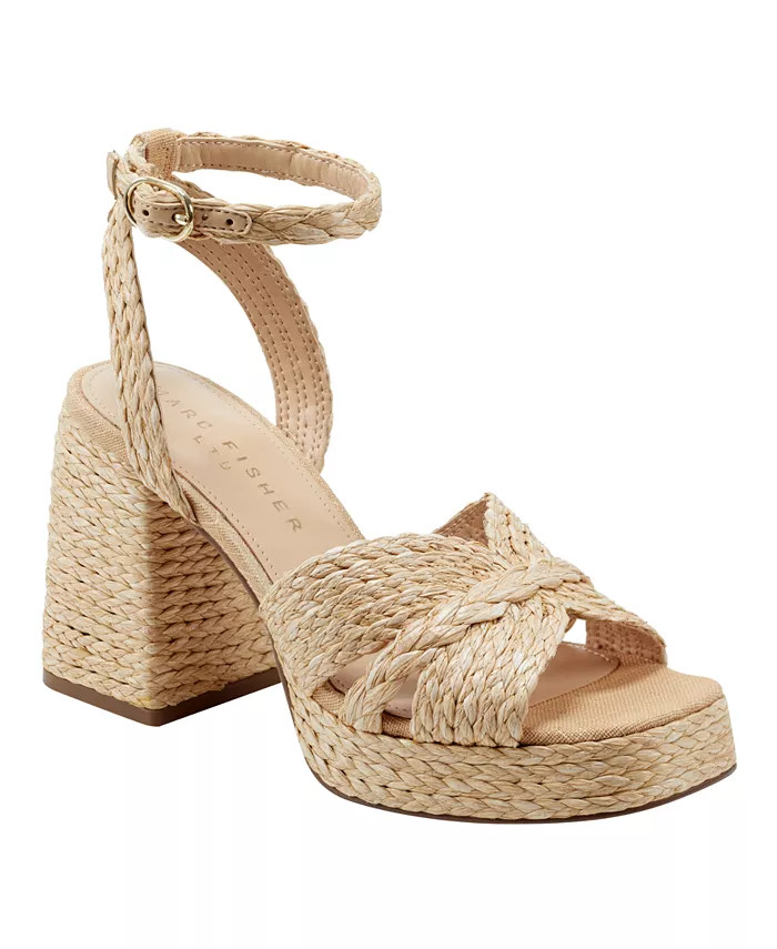 Marc Fisher LTD Women's Janie Block Heel Dress Sandals - Macy's | Macy's