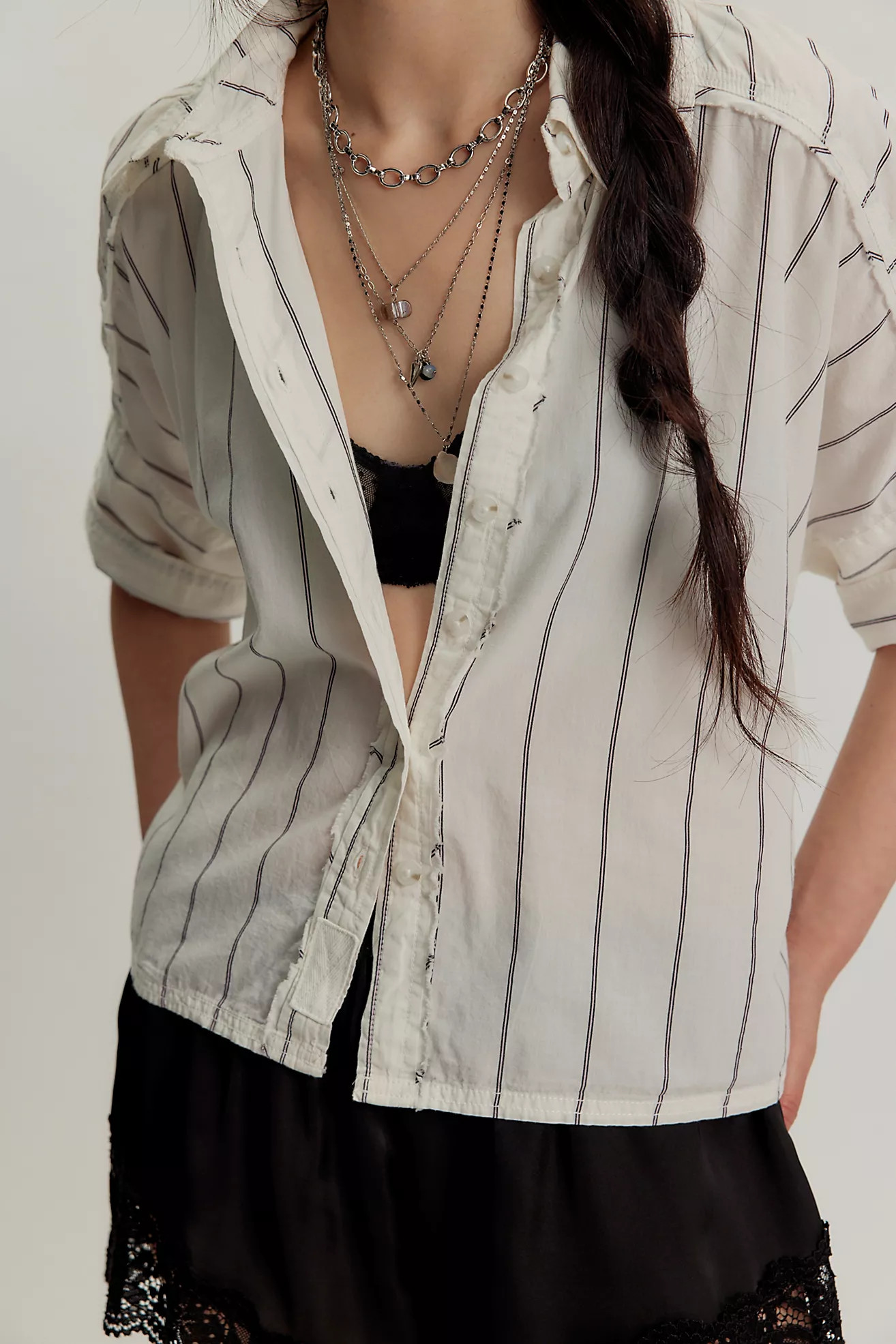 We The Free Seaside Cotton Stripe Shirt | Free People (Global - UK&FR Excluded)