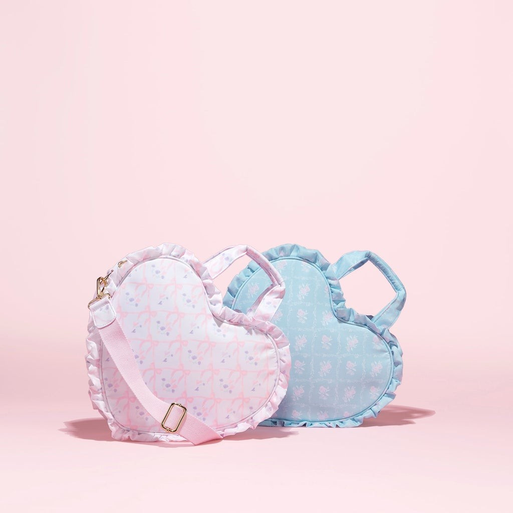 High Tea Printed Ruffle Mini Heart Tote | Stoney Clover Lane