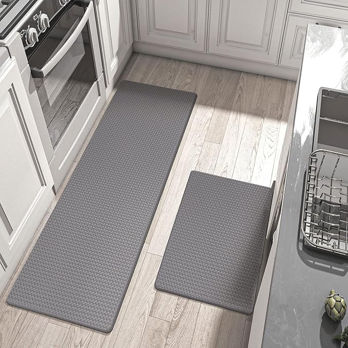 DEXI Kitchen Rugs and Mats Anti Fatigue Mat Cushioned Comfort Runner Rug Standing Floor Rugs Set ... | Amazon (US)