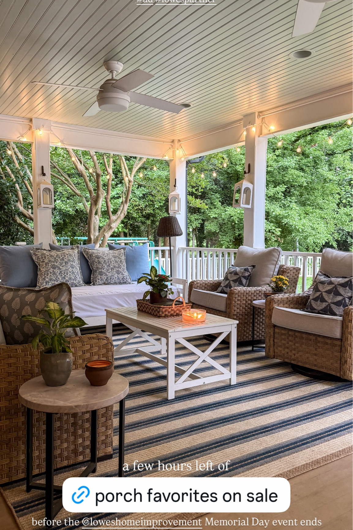 I’ve been asked about this for years and finally found the absolute best replacement furniture cushions for patio conversation sets at @loweshomeimprovement These are stain resistant and come with a 5 year warranty! Shop some of my favorite outdoor furniture and decor favorites linked and on sale right now. #ad #lowespartner 


#LTKHome #LTKSaleAlert #LTKSeasonal