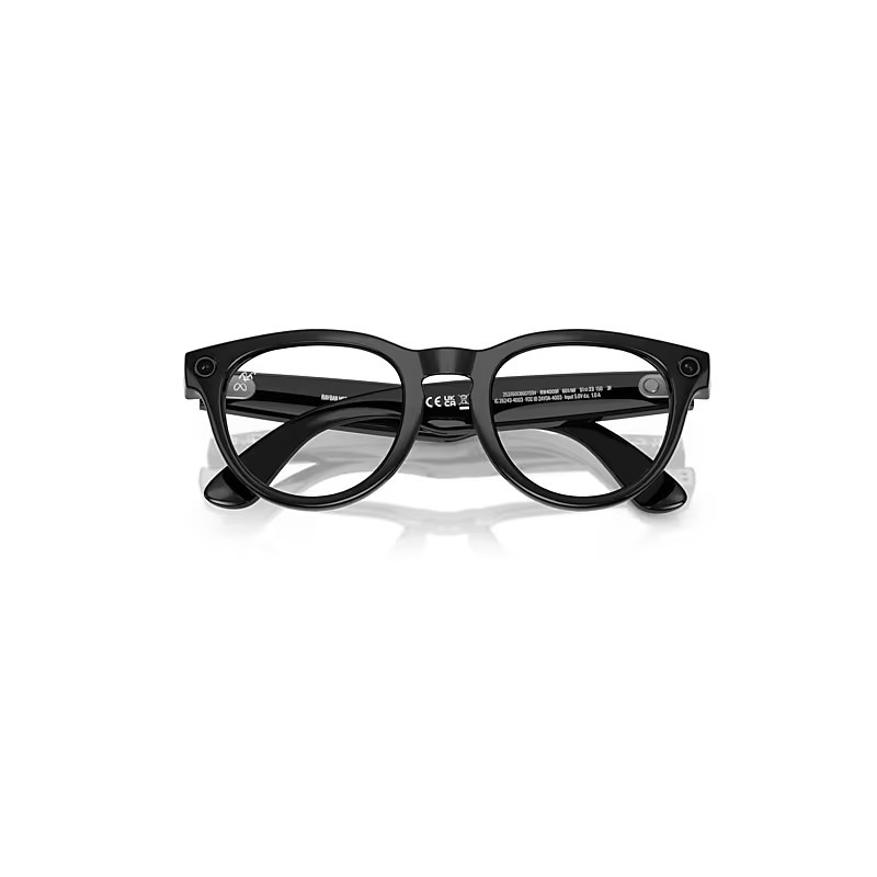 Ray-Ban Ray-Ban | Meta Low Bridge Fit Headliner Electronics Black Frame Blue Lenses 51-23 | Ray-Ban (US)