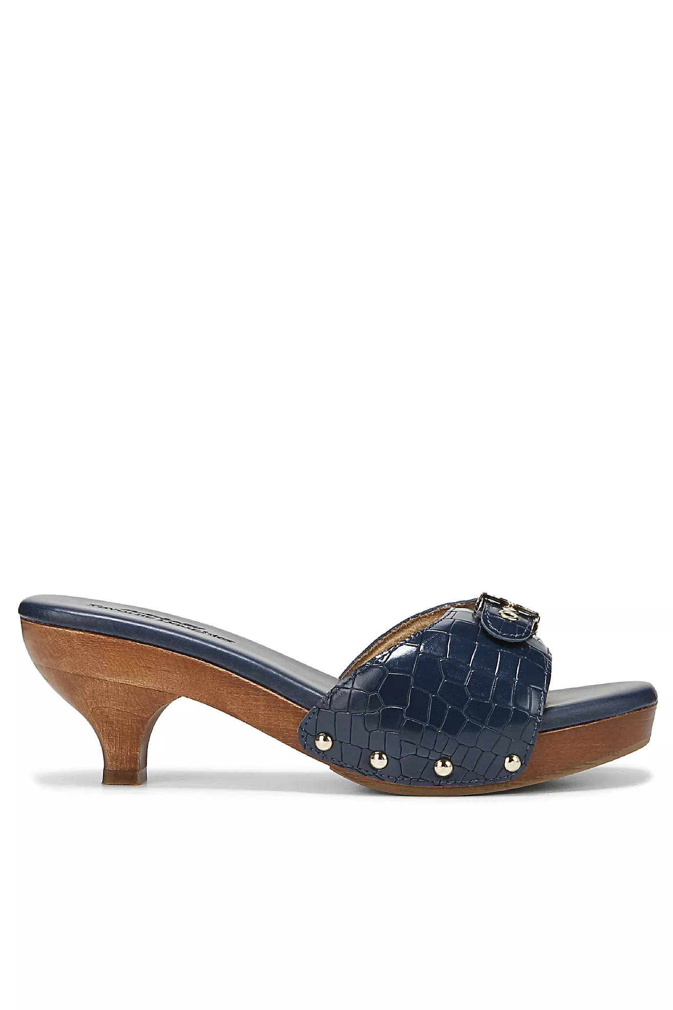 Dr. Scholl's x Favorite Daughter Heartbreak Wood-Bottom Kitten Heels | Anthropologie (US)