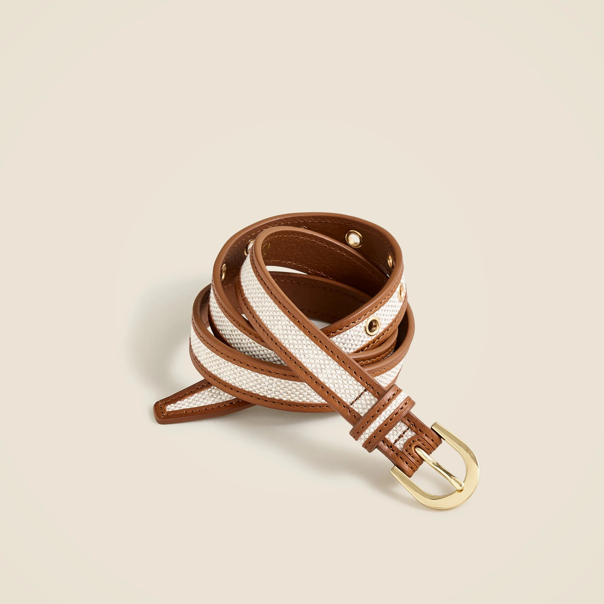 Slim classic belt in Italian leather | J. Crew US