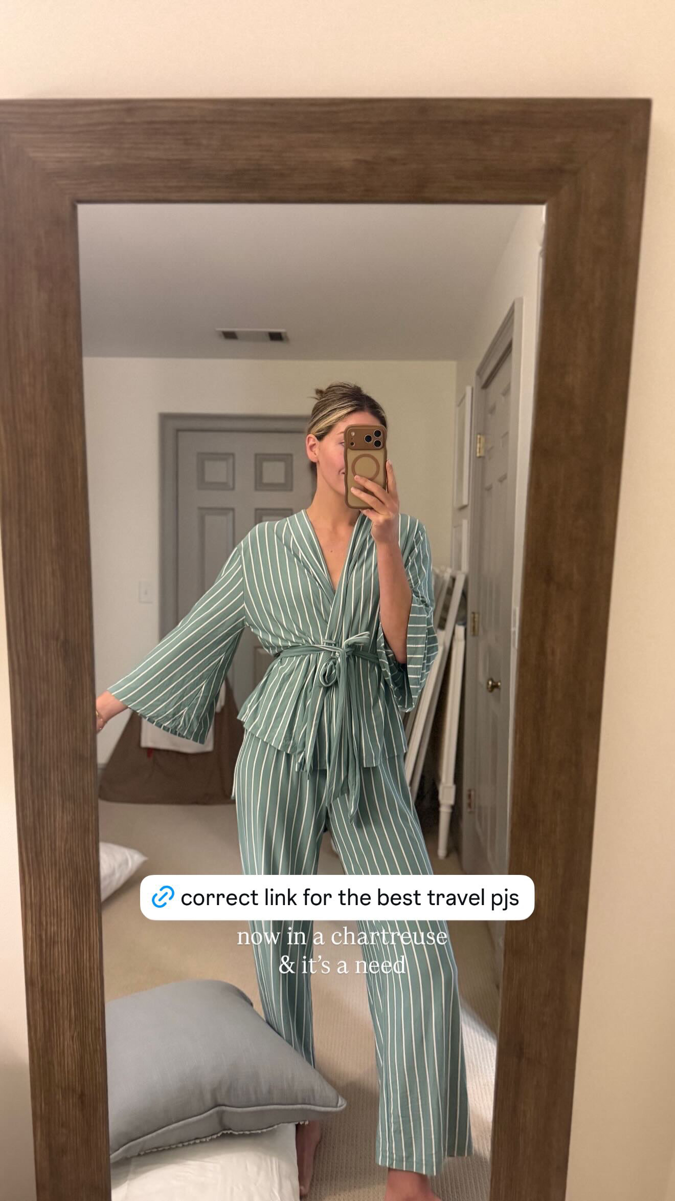 the best travel pjs and yes, i needed to share the correct link because these are THAT good. so comfy for lounging + sleeping, but polished enough that i don’t feel like a complete mess wearing them around a hotel or rental. and now they come in chartreuse… which feels very dangerous for me.  

 #LTKmomlife #LTKHome