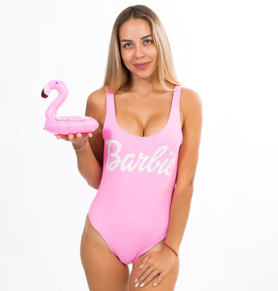 Barbie Swimsuit Customized Swimsuits Personalized One Piece | Etsy | Etsy (US)