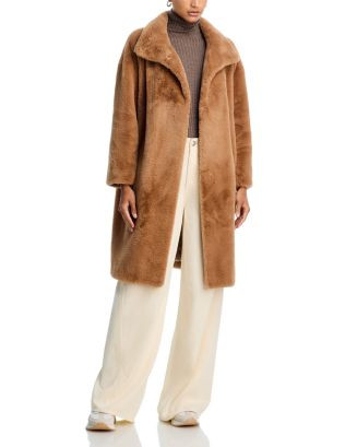 Faux Fur Mid Length Coat | Bloomingdale's (US)