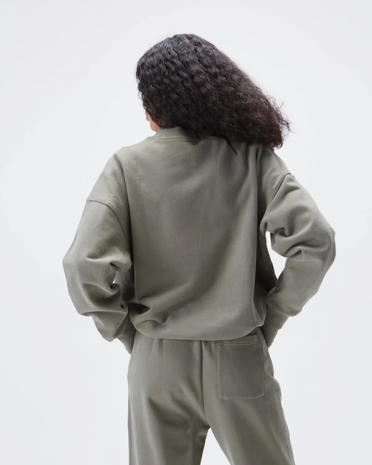 AS Oversized Sweatshirt - Olive Green | Adanola UK