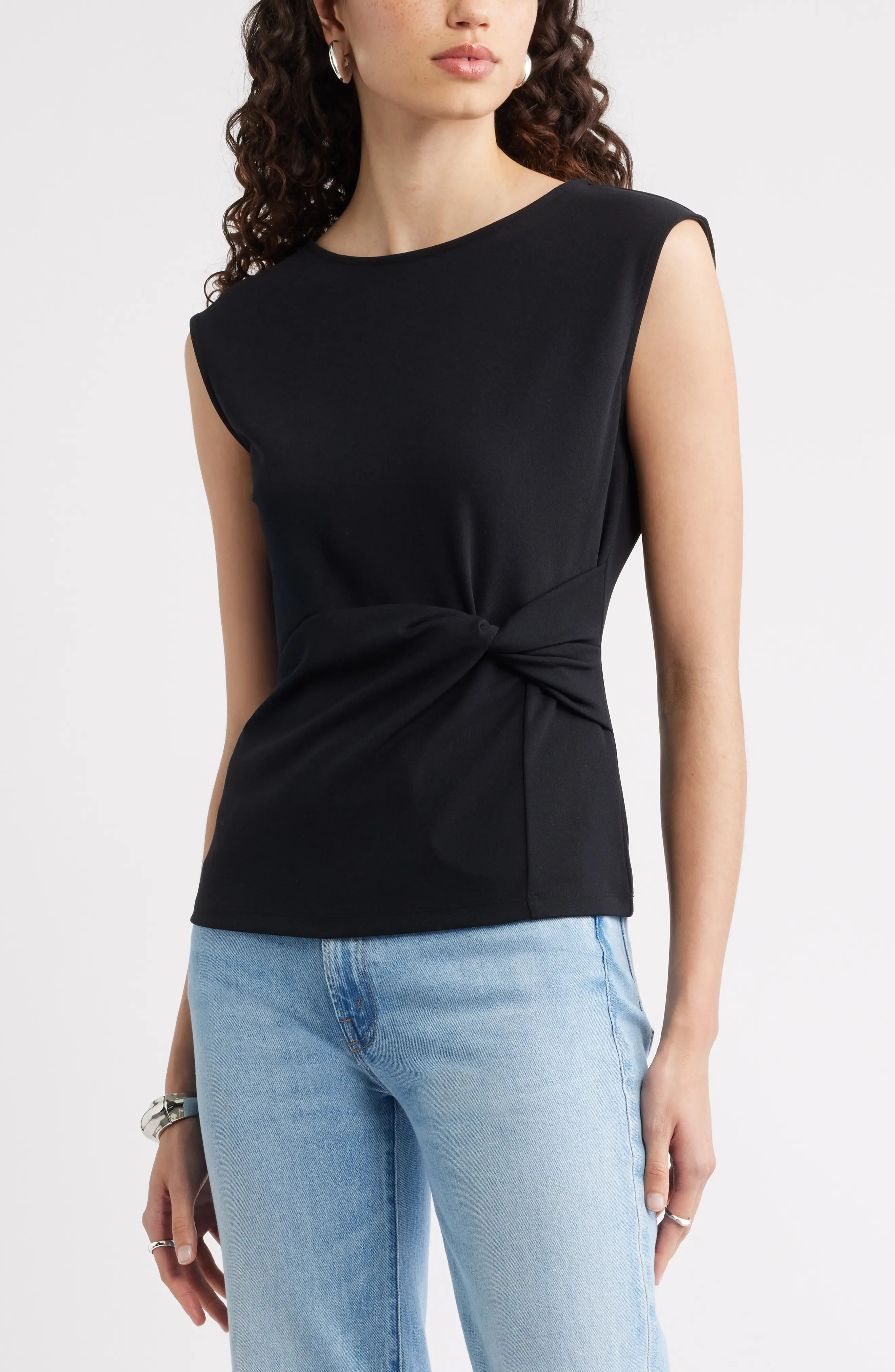 Side Twist Crewneck T-Shirt (Women) | Nordstrom | Nordstrom