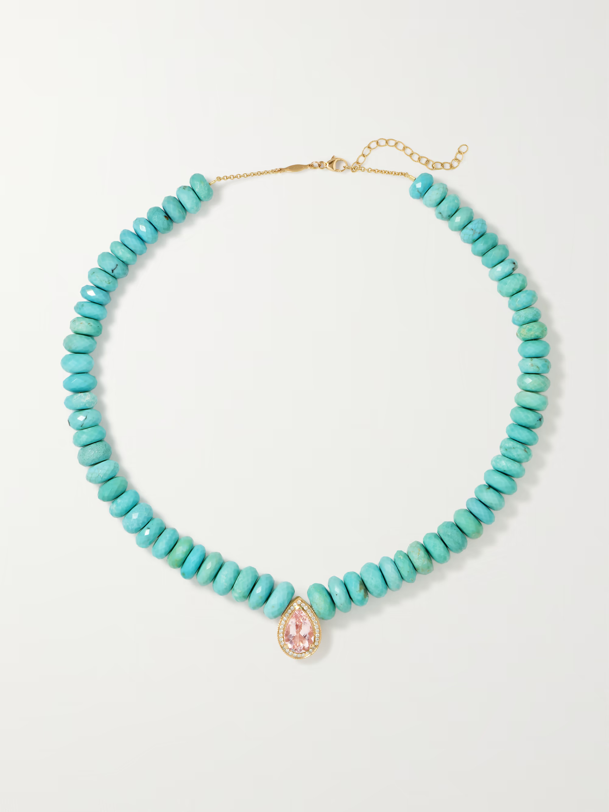 14-karat gold multi-stone necklace | NET-A-PORTER (US)