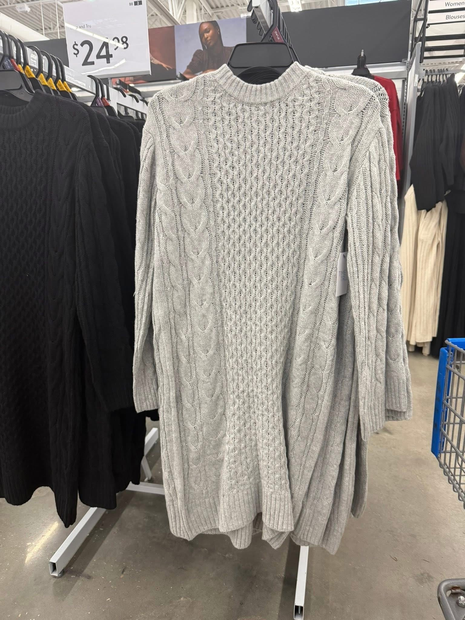 This cable knit sweater dress is giving effortless chic on a budget! Just add boots and a latte! Get it now at Walmart ✨ 

#LTKMidsize #LTKFindsUnder50 #LTKPlusSize