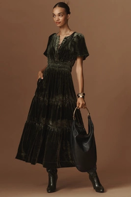 The Somerset Maxi Dress: Velvet Edition | Anthropologie (US)