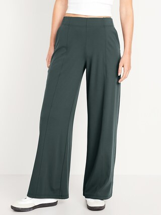 High-Waisted PowerSoft Trouser Pants | Old Navy (US)