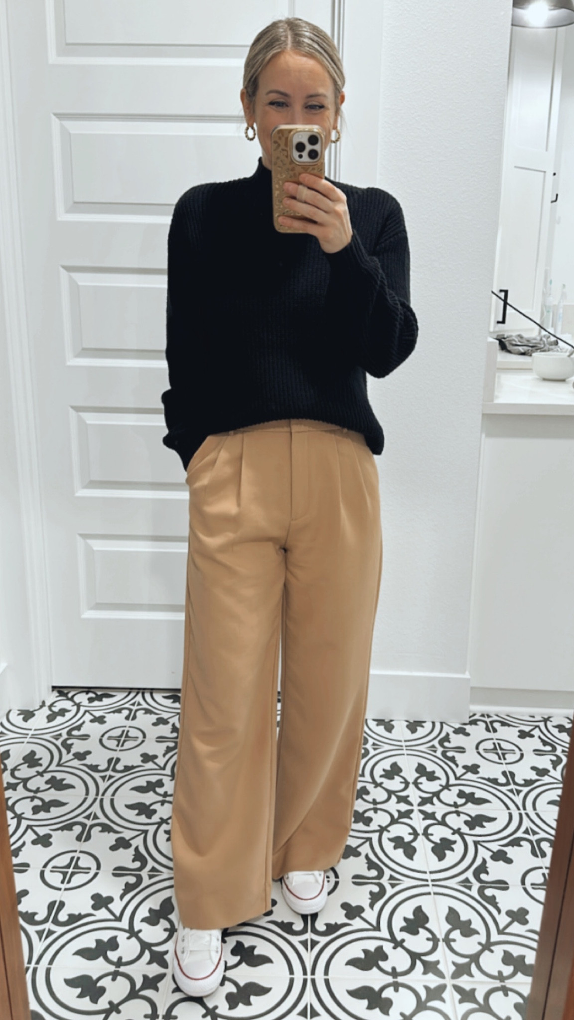 This mock neck sweater from Nordstrom is on sale for under $30! Runs true to size and comes in multiple colors. 

#LTKSeasonal #LTKsalealert #LTKfindsunder50