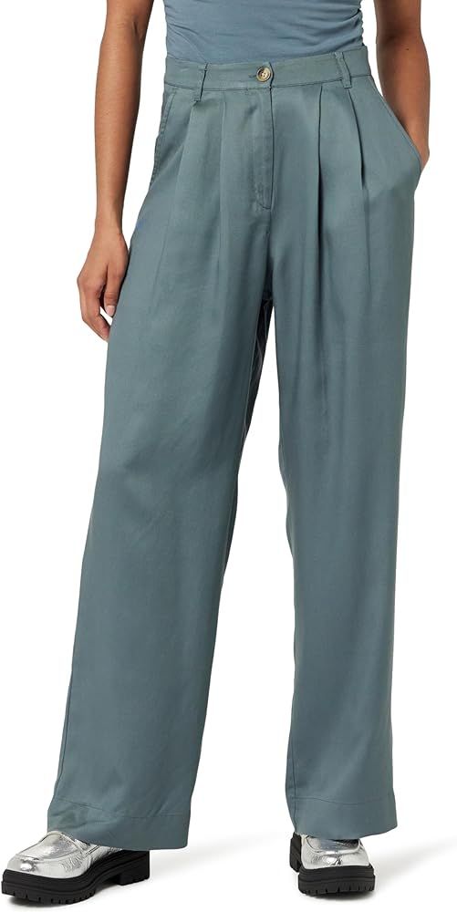 The Drop Women's Amalia Relaxed Pleated Trousers | Amazon (US)