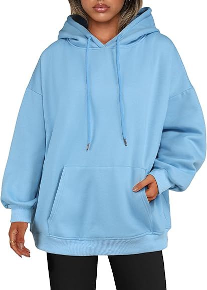 Zeagoo Women's Oversize Hoodies Fleece Pullover Hooded Sweatshirts,Long Sleeve Winter Crewneck Sw... | Amazon (US)