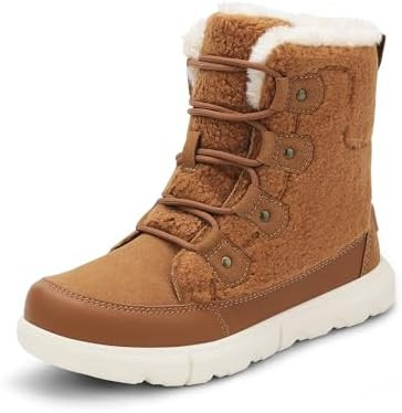 DREAM PAIRS Womens Winter Boots Cozy Faux Fur Anti-Slip Snow Boots Lace Up Comfort Stylish Ankle ... | Amazon (US)