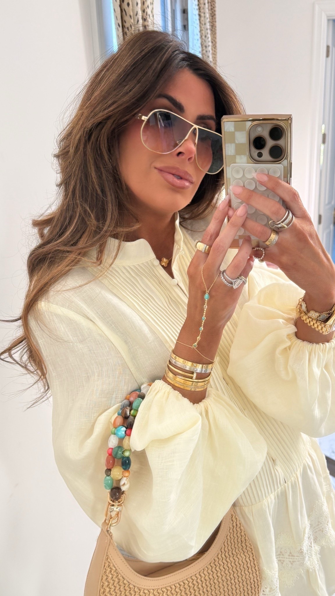 This cute hand chain is one of my best sellers for summer! Loving my new Bottega sunnies as well! 

Spring outfits, Spring dresses, Phone case, Hand Chain, Bardot Dress, Bottega sunnies, Oura Ring Sleeve, Logan Hollowell, Emily Ann Gemma

#LTKBeauty #LTKootd