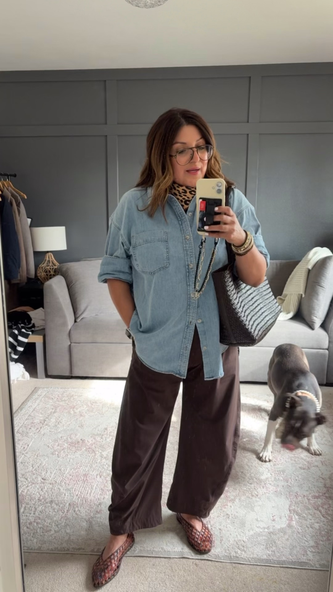 Ootd
Aritzia oversized denim shirt - L 
Ruti pants - 14
Dolce Vita jellies
Amazon scarf
Madewell tote
@Madewell @Ruti @Aritzia @onequince

#LTKOver40 #LTKMidsize #LTKootd