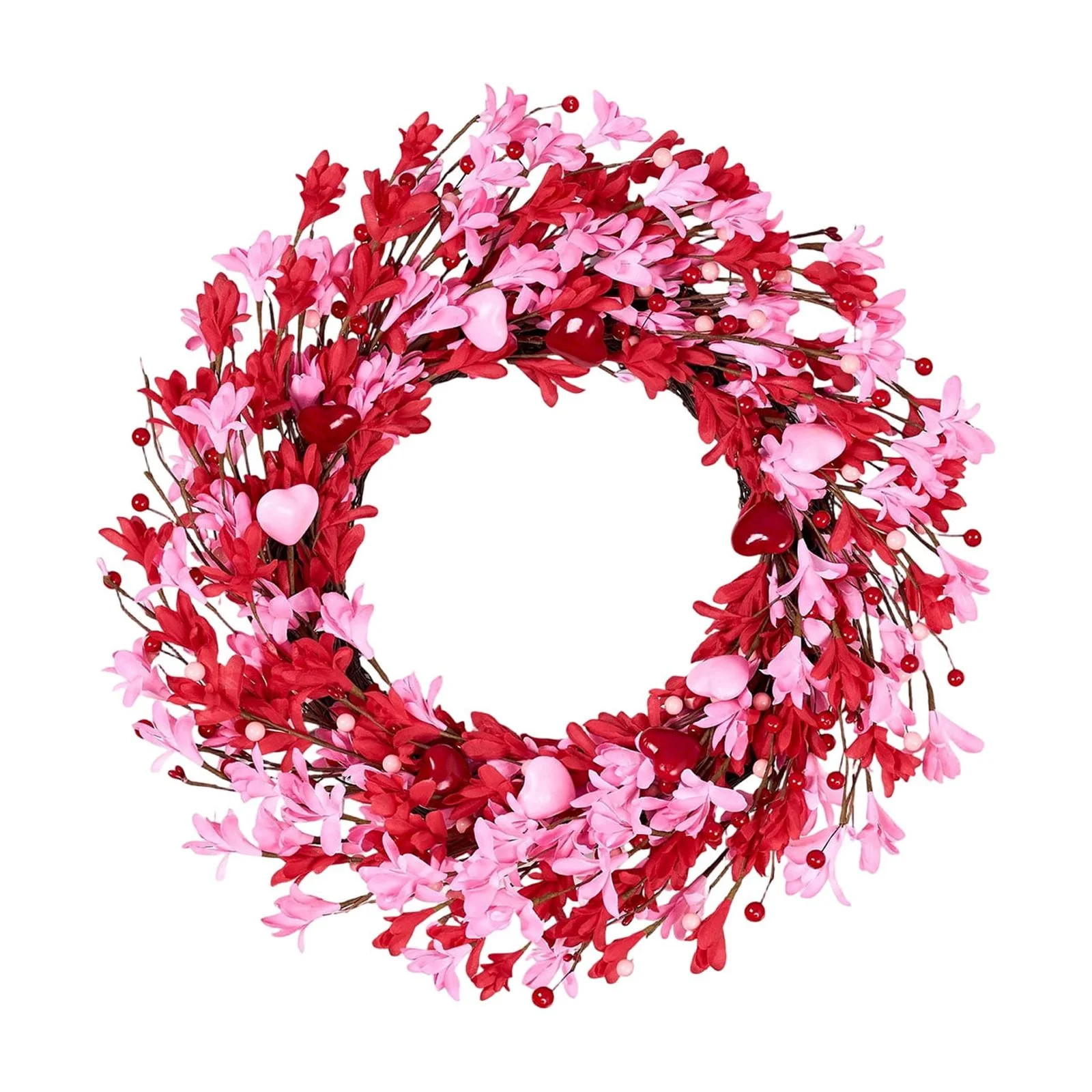 Valentine's Day Wreath 22 Inch Valentines Day Wreaths for Front Door Valentine Door Wreath with R... | Walmart (US)