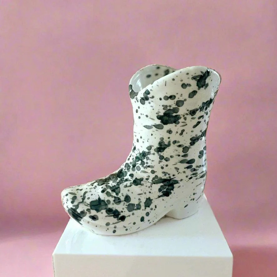 Boot Candle: Leather + Cashmere | The Worthy Co.