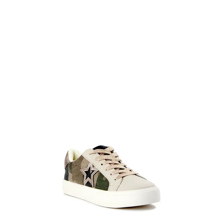 No Boundaries Women's Low Top Star Sneakers - Walmart.com | Walmart (US)