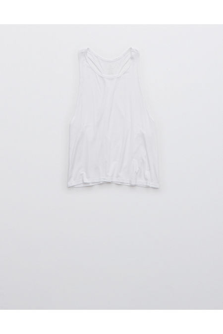 OFFLINE By Aerie Oxford Tie Back Tank Top Women's White XXS | Aerie