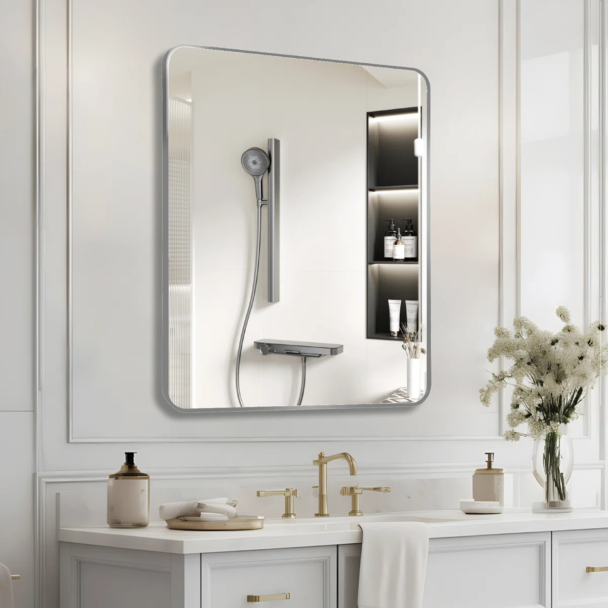 Malpress Bathroom Wall Mirror, Barhroom Mirror | Wayfair North America