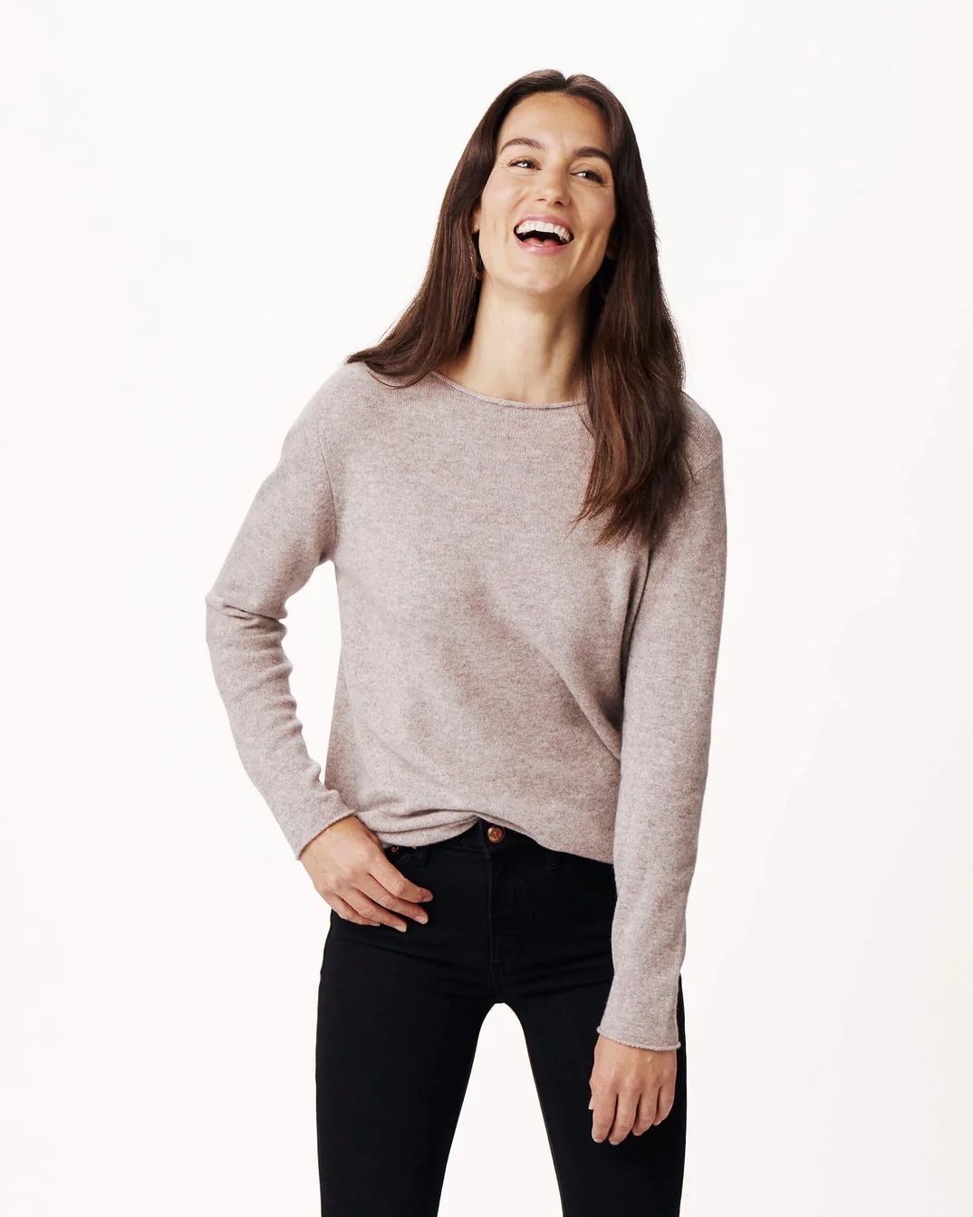 Carmel Fitted Cashmere Sweater | MERSEA