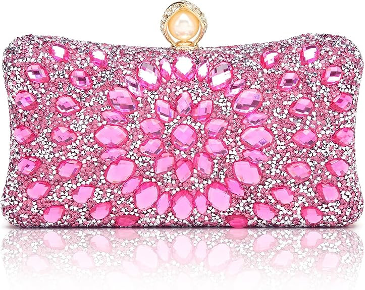 Women's Evening Bags Sparkly Rhinestone Clutch Purses Luxury Handbags | Sparkly, Rhinestone, Luxu... | Amazon (US)