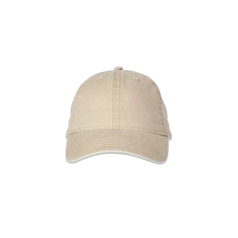 Time and Tru Women's Washed Cotton Twill Baseball Hat, Fruit Khaki | Walmart (US)