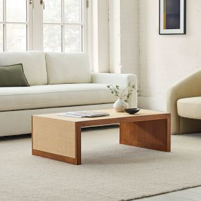 Baldwin Raffia Coffee Table (40") | West Elm (US)
