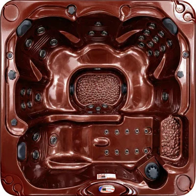 American Spas 6-Person 40-Jet Acrylic Square Hot Tub with Ozonator | Wayfair North America