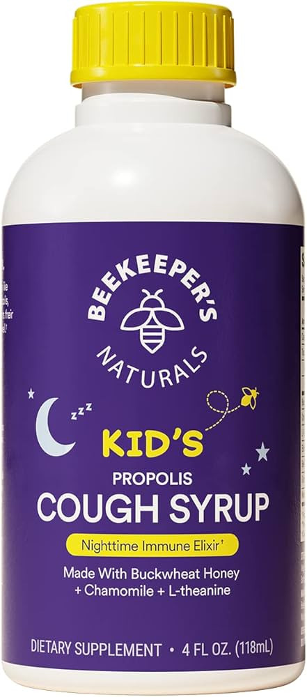Beekeeper's Naturals Propolis Honey Cough Syrup Nighttime for Kids Immune Support with Propolis, ... | Amazon (US)
