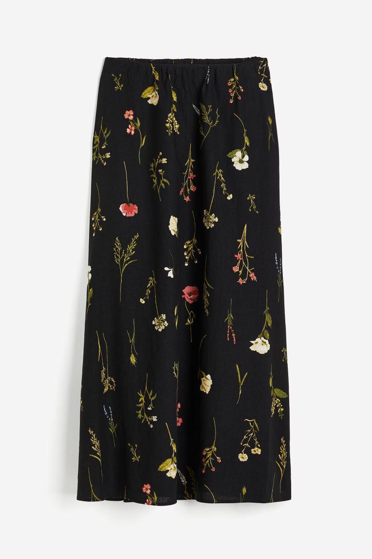 Linen-blend Maxi Skirt | H&M (US + CA)