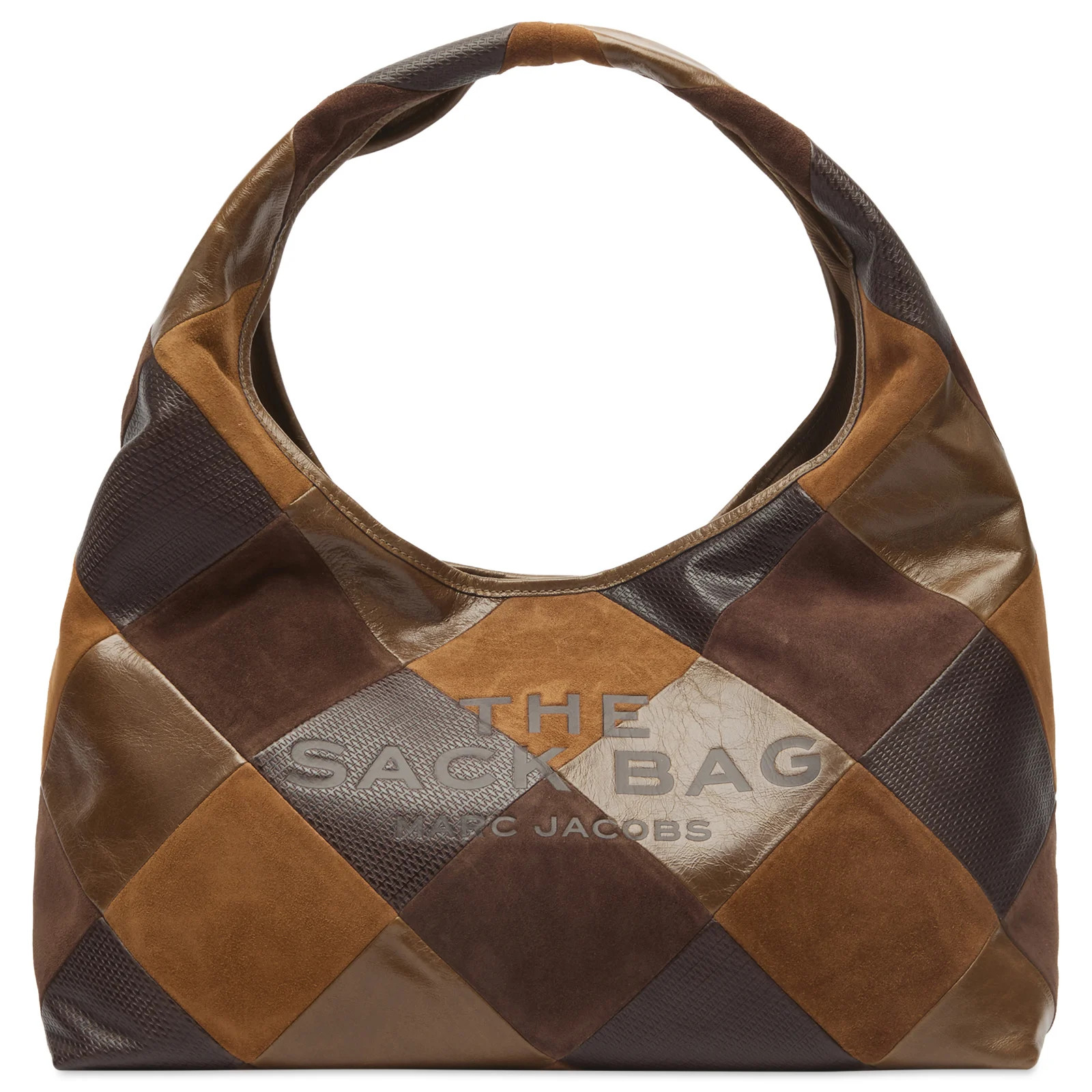 Marc Jacobs Women's Suede Patchwork Sack Bag in Brown Multi | END. Clothing